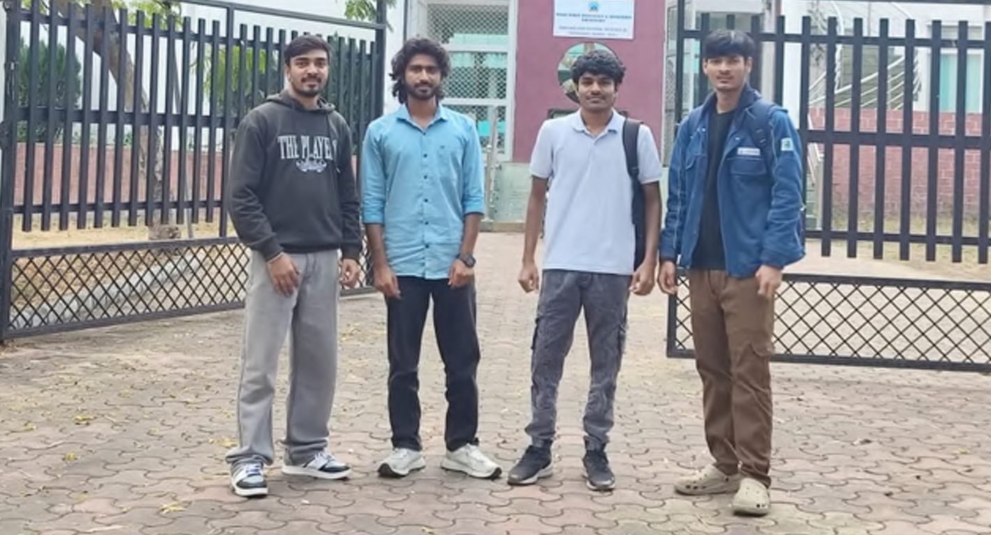 Atyant campus visit meeting engineering students at MANIT
